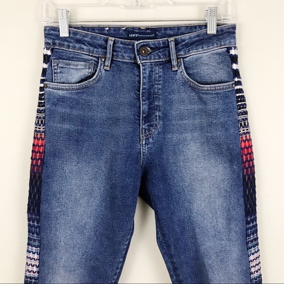 Levi’s 721 High Rise Embroidered Skinny Jeans 28 - Picture 5 of 13